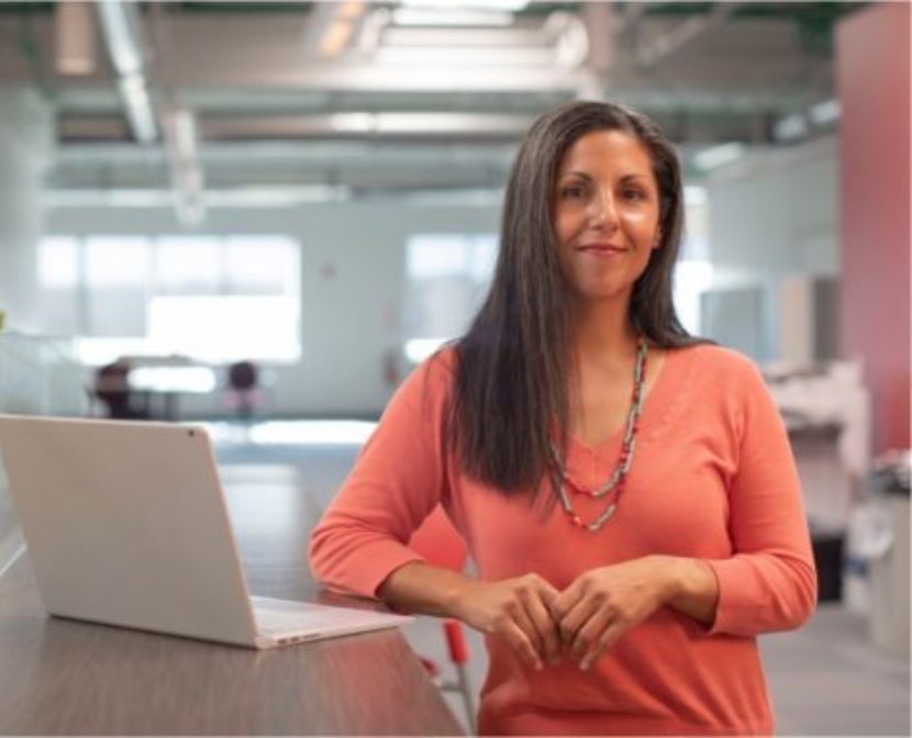 Woman with Computer