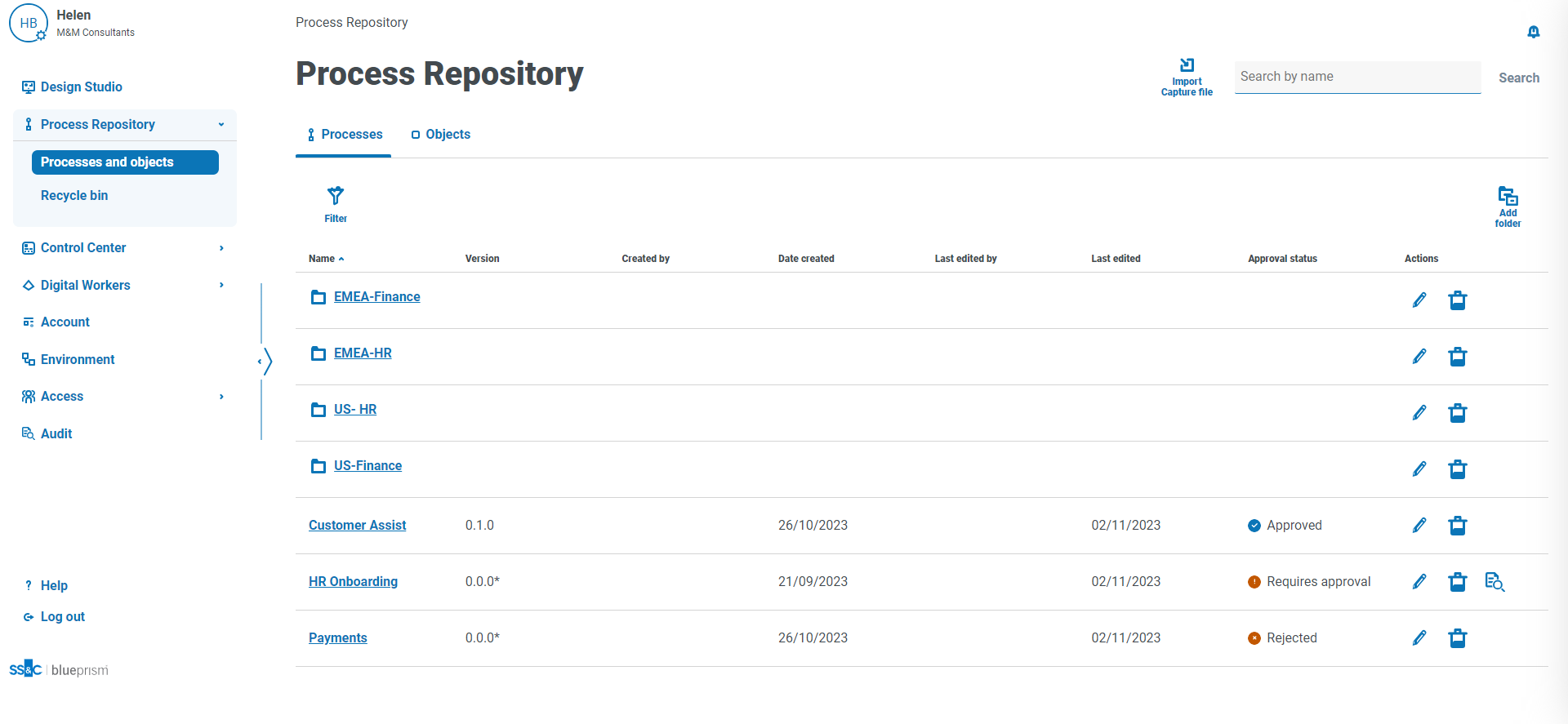 Next Gen Process Repo